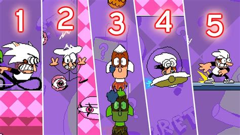 Pizza Tower But Every Sprite Of Peppino Made By A Different Person [pizza Tower Mods Gameplay