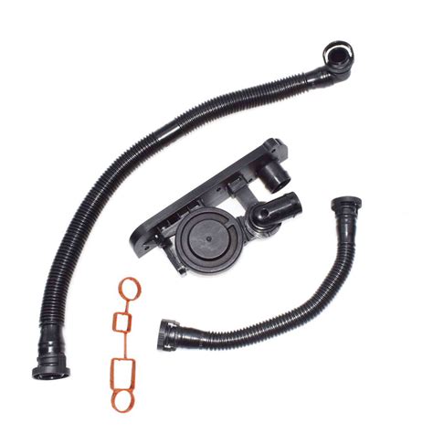 Crankcase Vent Valve PCV Hose Kit For Audi A4 VW Jetta Passat 2 0T