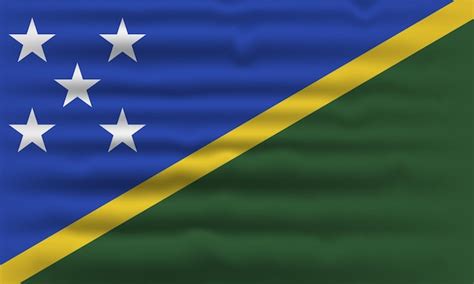 Premium Vector Solomon Islands National Flag Design Flag Of Solomon Islands