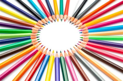 Crayon De Couleur Ensemble De Crayons De Couleur Pour Dessiner Sur Un