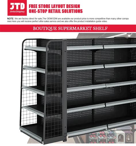 Customized Grocery Store Display Racks Retail Store Shelf