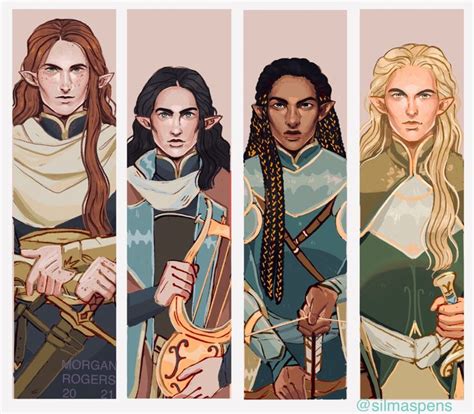 Maedhros Maglor Fingon And Finrod By Silmaspens Tolkien Art