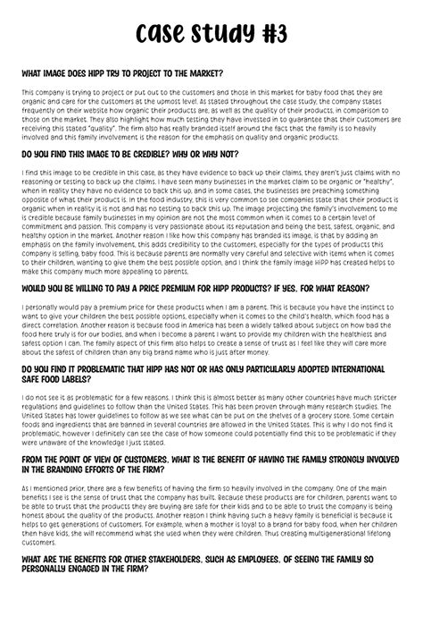 Case Study #3 - n/a - Case Study What image does HiPP try to project to