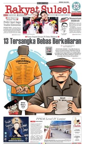 E Paper Harian Rakyat Sulsel Edisi Selasa Agustus