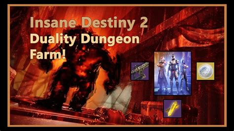 Insane New Destiny 2 Farm Easy Gear And Loot Farm D2 Duality Dungeon