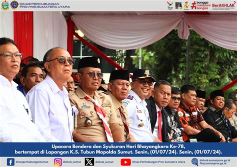 Upacara Bendera Dan Syukuran Hari Bhayangkara Ke Dinas Perhubungan