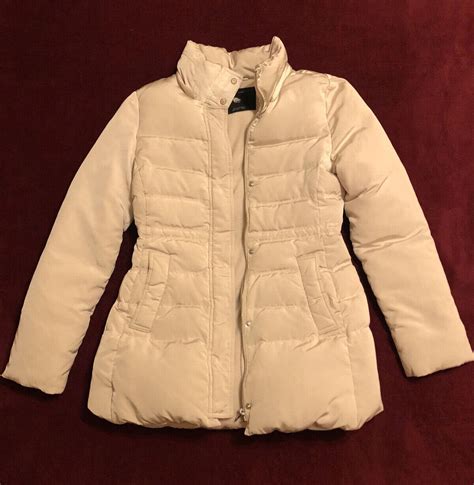 Zara Woman Down Puffer Jacket Ivory Color Warm Full Z Gem