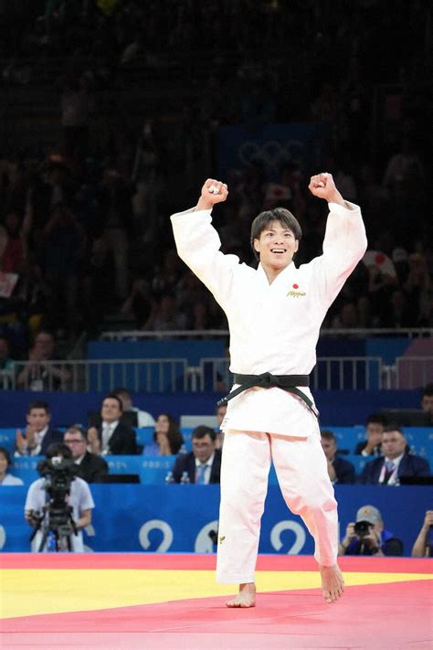 ＜パリ五輪柔道＞男子66キロ級決勝、金メダルの阿部一（撮影・岡田 丈靖） ― スポニチ Sponichi Annex スポーツ