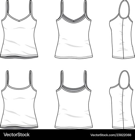 Blank clothing templates Royalty Free Vector Image