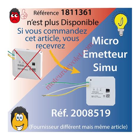 Somfy Micro Emetteur Pour Volet Roulant Somfy Rts Ou Hz Simu