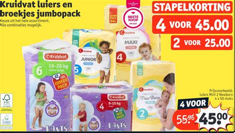 Kruidvat Luiers En Broekjes Jumbopack Aanbieding Bij Kruidvat