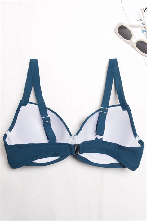 Elsa Criss Cross Ruched Plus Size Bikini Top