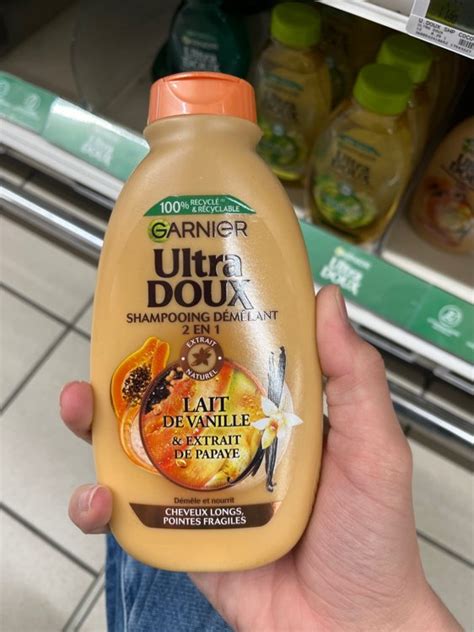 Garnier Ultra Doux Vanille Papaye Shampooing En Au Lait De Vanille