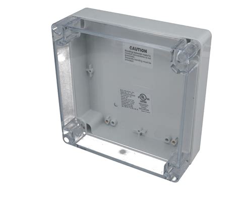 Ip65 Nema 4x Box With Clear Cover Pn 1338 C Bud Industries