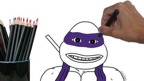 Como Desenhar Donatello Tartarugas Ninja Simples E Bem R Pido Passo A