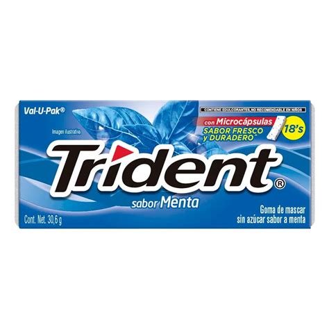 Chicle Trident Menta Gr Caja Con Piezas Soriana