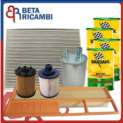 Kit Tagliando Grande Punto 1 3 Multijet 75CV Olio Bardahl Technos XFS