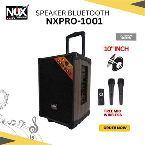 Jual Speaker Bluetooth Nixnox Premium Pro Nx Free Wireless Mic