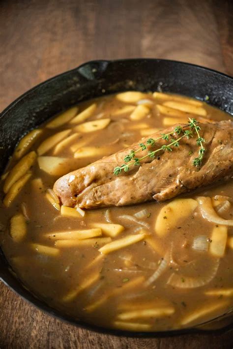 Pork Tenderloin With Apple And Ale Gravy Culinary Ginger