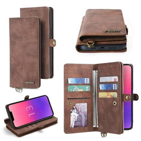 Wallet Case For Iphone 13 Pro Max Luxury Id Cash Credit Card Slots