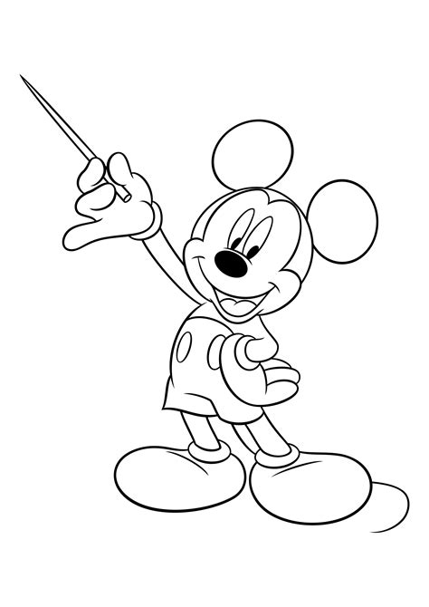 Dibujos Mickey Mouse Para Colorear E Imprimir En Pdf