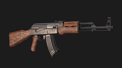 Ak 47 Free 3d Model Obj Free3d