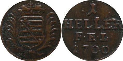 1 Heller Duchy Of Saxe Eisenach Numista