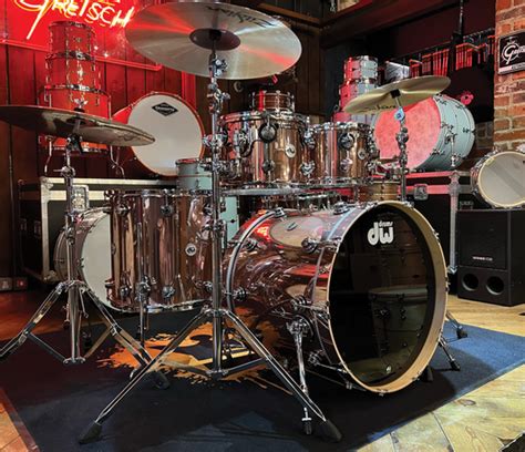 Dw Collectors Series 4 Piece Shell Pack In Rose Copper Drum Shop