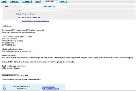 Fake Usps Emails Continue