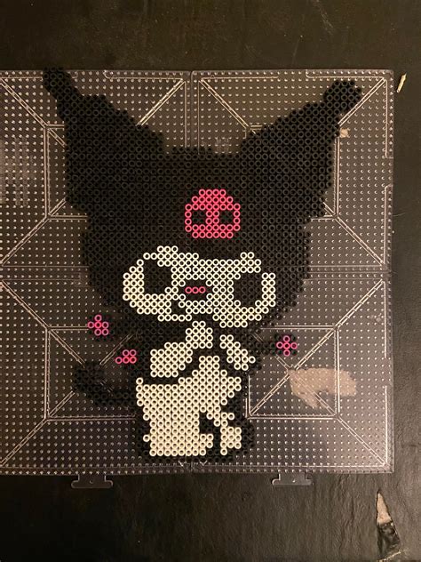 Kuromi Head Perler Bead Pattern Bead Sprites Characters Fuse Bead The