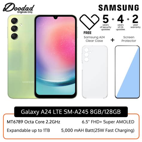 Samsung Galaxy A24 Lte 8gb128gb Sm A245 With Samsung Clear Case And Screen Protector Original