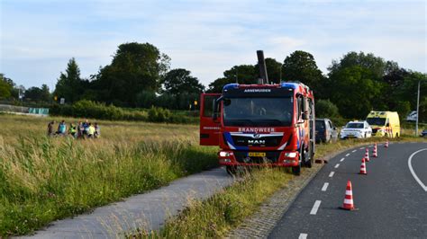 Motorrijder Belandt Op Weiland Bij Ongeval Arnemuiden HVZeeland