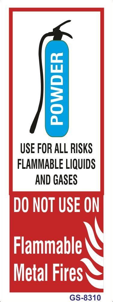 Signageshop Glow In Dark Powder Fire Extinguisher Usage Sign Industrial And Scientific