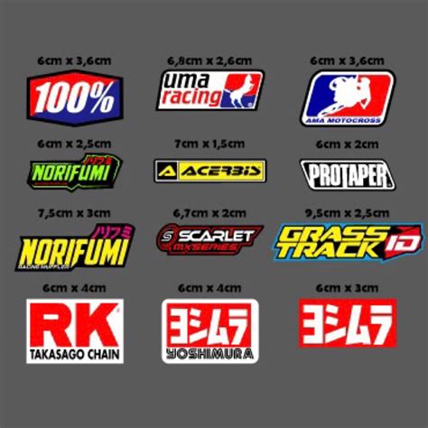 Jual Sticker Racing Pack Motor Viral Terbaru Stiker Vinyl Stiker List