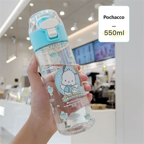 Sanrio 550ml Kawaii Melody Kuromi Cinnamoroll Pochacco Pompompurin