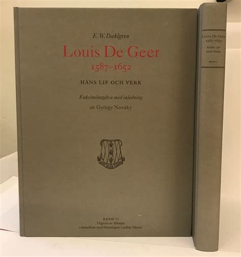 Louis De Geer Hans Lif Och Verk Faksimilutg Va Med