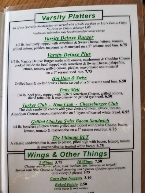 Menu At Field House Bbq Kannapolis