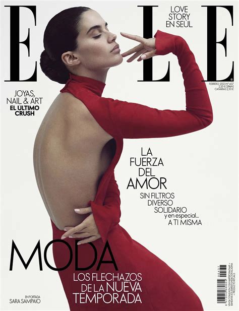 Sara Sampaio Covers Elle Spain February By Xavi Gordo