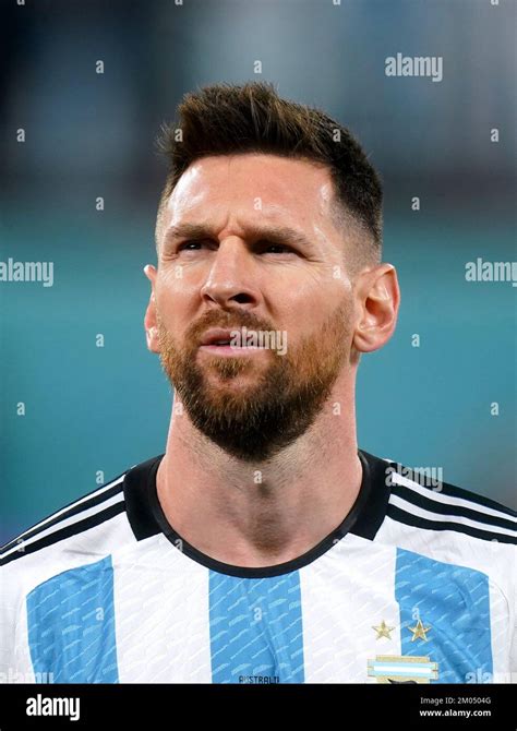 Argentiniens Lionel Messi Steht Vor Der Fifa Weltmeisterschaft Im