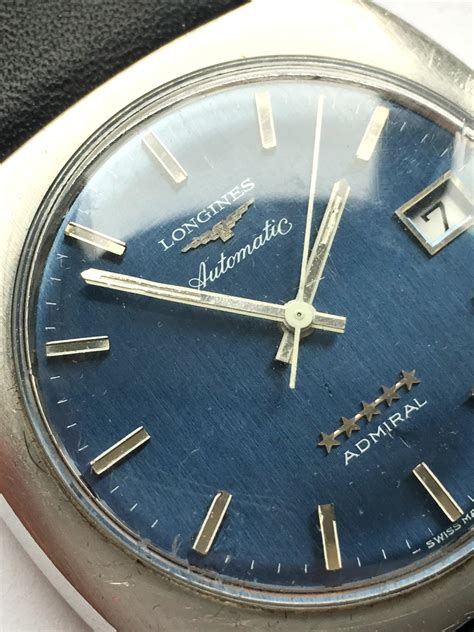 Beautiful Longines Admiral Vintage Automatic Blue Dial Vintage Portfolio