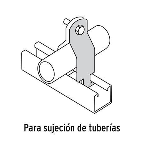 Abrazadera Para Unicanal Volteck Abrazaderas Para Tubo