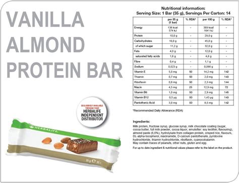 Herbalife Protein Bar Nutrition Facts Besto Blog