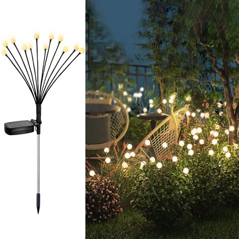 Amazon Prime Solar Garden Lights Firefly 4 Pack 12 LED For 25 58 FS