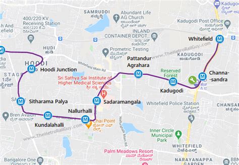 Bangalore Metro Route Map