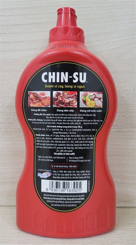 Chai 1 Kg TƯƠng Ớt đậm Vị Cay Bùng Vị Ngon Chin Su Chilli Sauce