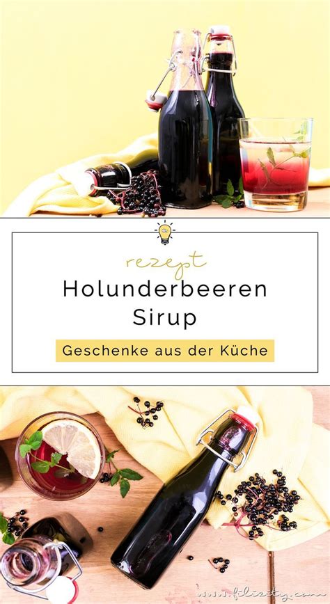 Holunderbeeren Sirup Rezept Fliederbeerensirup F R Getr Nke Mehr