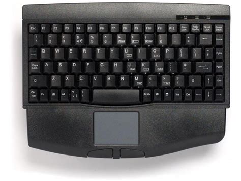 Mini keyboard, Black, USB with built in Touchpad : KBC-1540TP-B : The Keyboard Company