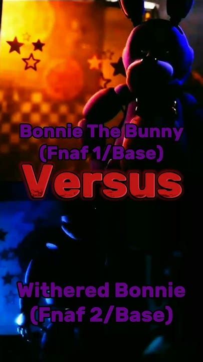 Bonnie The Bunny Vs Withered Bonnie Fnaf1 Fnaf2 Shorts Bonniefnaf