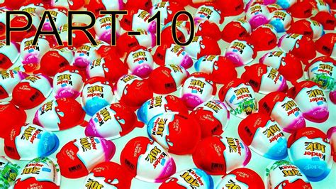 100 Kinder Joy Suprise Eggs Unboxing New Surprise Toys Part 10 YouTube