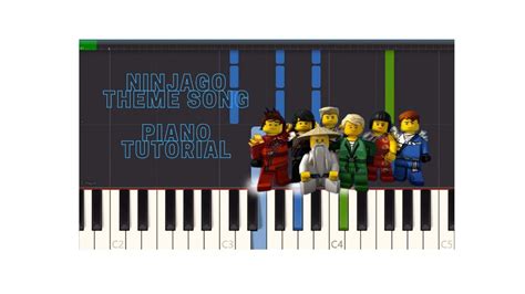 Ninjago Theme Song Weekend Whip Synthesia Piano Tutorial With Sheet